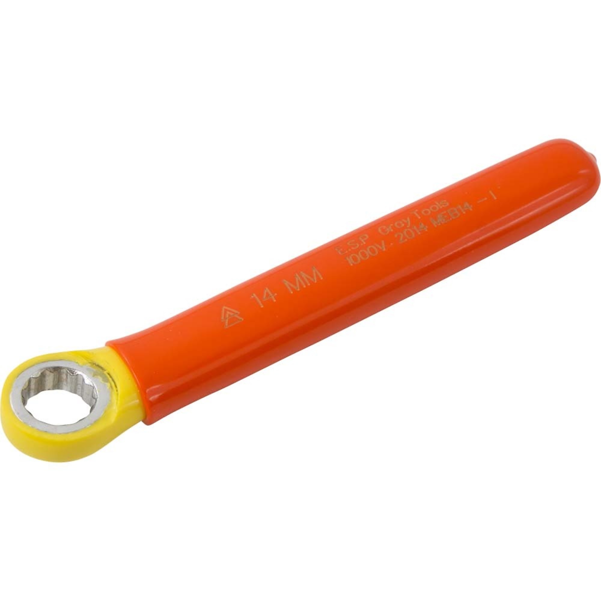 Gray Tools, Box End Wrench 14mm, 1000V Insulated, Model# MEB14-I